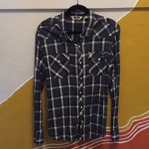 Salt Valley green and white flannel